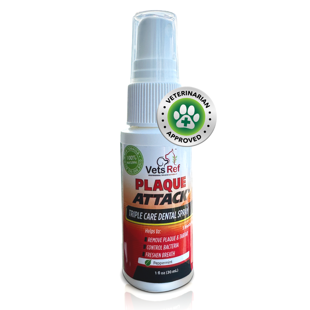 Plaque Attack Pet Dental Spray- up to month supply as seen on TV