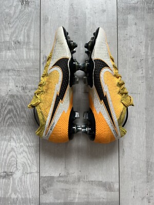 Nike Mercurial Vapor 13 Elite White Yellow ACC Football Cleats