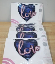 5 Anagram 27" Love Multi-Balloon 3D Effect Foil Balloon for Wedding, Valentines