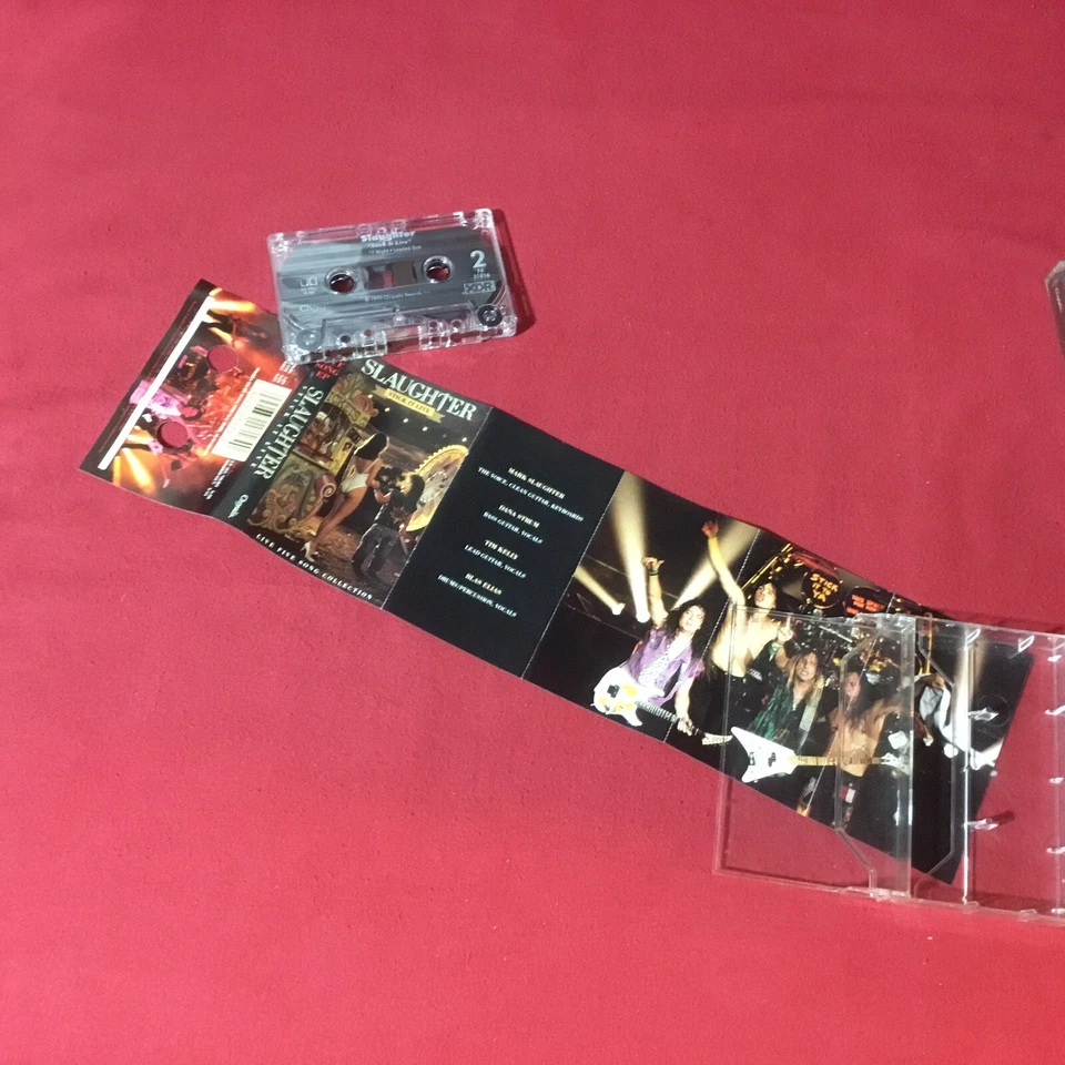 Slaughter – Stick It Live  *1990:Chrysalis – F4 21816 Cassette, EP, XDR (VG+) - Image 3 of 4