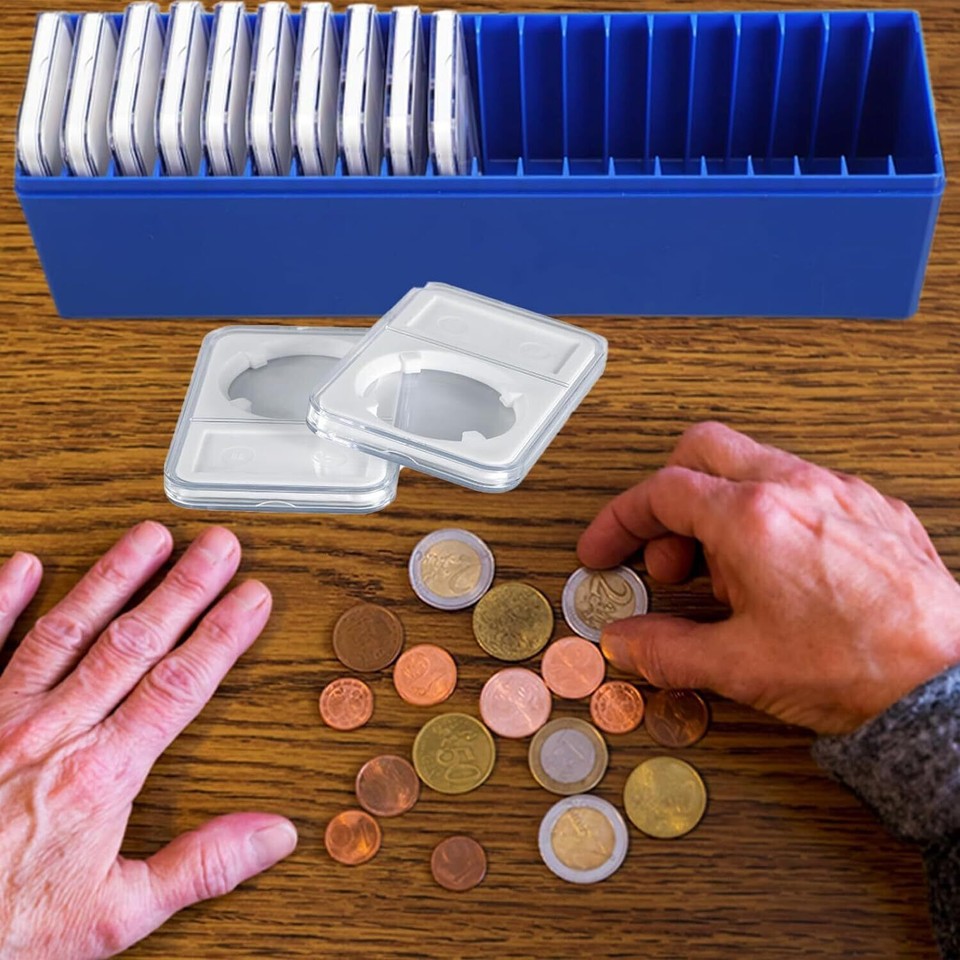 15PACK Storage Box Plastc Case For 20 Certfed PCGS NGC Slabs Con Holders Red | EBay - Foto 4