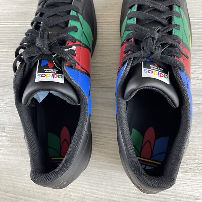 Adidas Superstar Pure Colorful Trefoil Core Black FU9518 Mens Size: 13 Adidas Superstar Pure Colorful Trefoil Core Black FU9518  main image 4