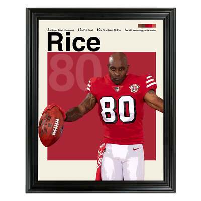 Jerry Rice Framed Sports Art Photo by Thomas Maxwell