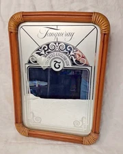 Tanqueray Gin Bar Man Cave Den Basement Garage Frosted Mirror - 14.5 x 20.25"