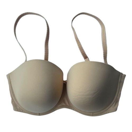 Freya 4234 Deco Underwire Seamless Molded Plunge Bra Nude Foam Cups Size 36H - Picture 2 of 10