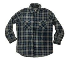 Freedom Foundry Men  s Super Plush Flannel Shirt Black/Gray/Blue
