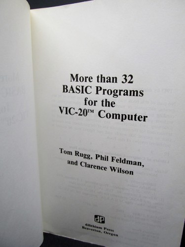 More than 32 Basic Programs for the VIC-20 Computer, dilithium Press, 1983 - Picture 6 of 14