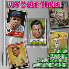 BABE RUTH Fridge Magnet ✱ Full Sized Baseball Rookie Card ✱ Many 2 Pick!. rookie card picture