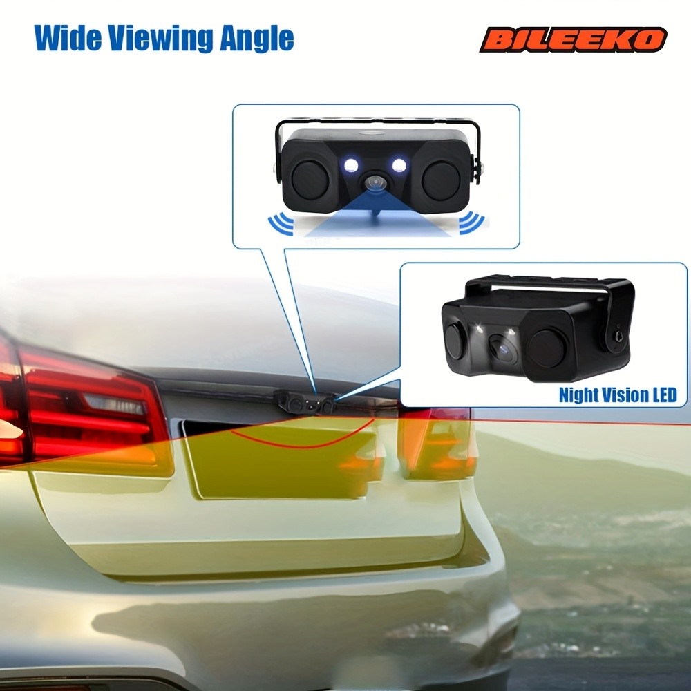 Car Parking Rear View Camera LED Night Vision Function with Buzzer Alarm