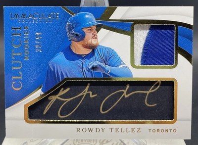 2019 Panini Immaculate Collection - Clutch Rookies Rowdy Tellez #CR-RT /49 (AU,