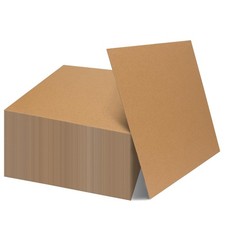 100 Pack 12x12 Brown Corrugated Cardboard Sheets Flat Inserts Packing Crafts