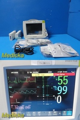 2013 Philips Intellivue MP30 Monitor W/ MMS + Extension Module & Leads ~ 38382