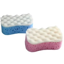 3PCS Soft Bath Sponges Exfoliating Body Scrubber Shower Massage Cleaning Sponge