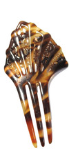 Small Hair Comb Vintage Faux Tortoise Shell Browns Vintage