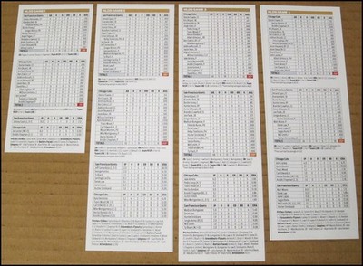 2016 Chicago Cubs NLDS Box Score Clippings vs San Francisco Giants Baez Lester