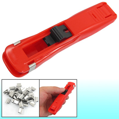 Red Plastic Shell 8 Clips Loated Clip Dispenser for   Officer