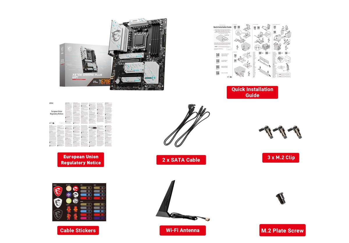 X670E GAMING PLUS WIFI Gaming Motherboard (AMD Ryzen 9000 X670E GAMING PLUS WIFI Gaming Motherboard (AMD Ryzen 9000