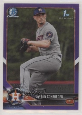 2018 Bowman Draft Chrome Purple Refractor 32/250 Jayson Schroeder #BDC-23 00q0