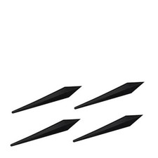 4PCS Car Door Edge Guard Protector, Self-Adhesive Rearview Mirror Anti Black