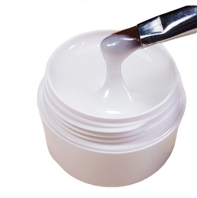 UV Aufbau Gel weiß milchig 15ml dickviskos Babyboomer Porzellaneffekt UV LED Gel