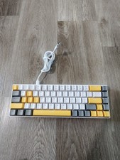 MAGEGEE MK-BOX Mechanical Keyboard Type-C LED Multimedia White Yellow QWERTY