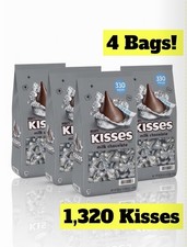 4x Hershey's Kisses Milk Chocolate 56 Oz Ounce Candy Bulk Bags Candies 4 BAGS