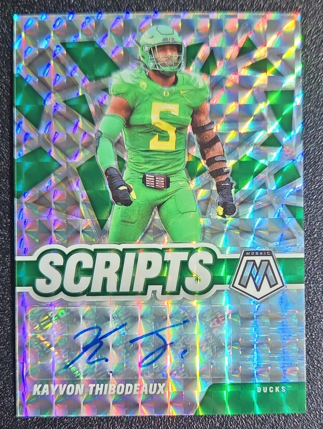 2022 Panini Mosaic Draft Picks - Scripts Autographs Kayvon Thibodeaux #SM-KTH...