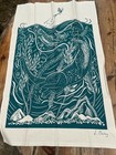NEW Layla Ousley ‘Hatch and Rise’ Otter ,screen printed natural cotton tea towel