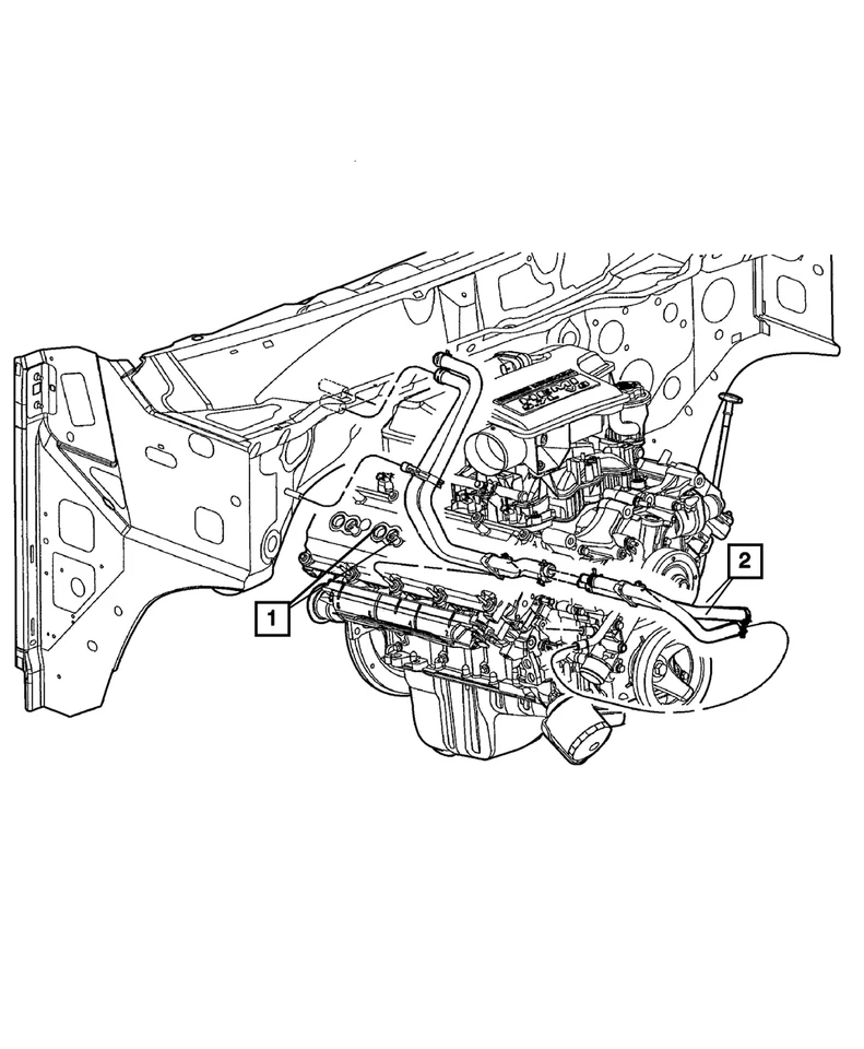 Mangueira de aquecedor Mopar genuína 55057237AC - Imagem 3 de 3