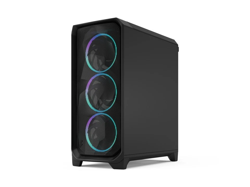 Fractal Design Meshify 3 RGB ATX mATX Mid Tower PC Case - Black Chassis with - Image 2 of 4