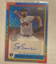 Spencer Schwellenbach Braves Auto /299 2025 Topps 35th Anniversary Mojo Rookie