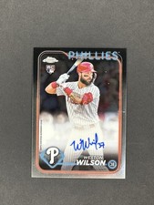 2024 Topps Chrome - Rookie Autographs Weston Wilson #RA-WWI (AU, RC)