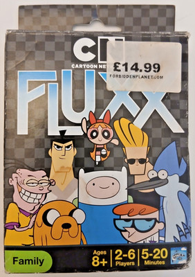 Seltenes Retro Cartoon Network Fluxx Kartenspiel versiegelter Inhalt 2014 Looney Labs