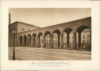 HAMBURG - Kupfertiefdruck : Staats- und Universitätsbibliothek (altes Johanneum)