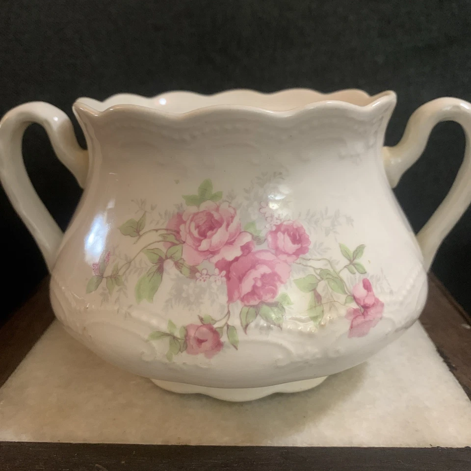 Raro Antiguo Edward J Owen China Co. Juego de Azúcar y Crema Foto 3 de 4