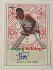 2022-23 Leaf Happy Holiday Rookie Autograph Snowman #BAPW1 Peyton Watson Rc Auto