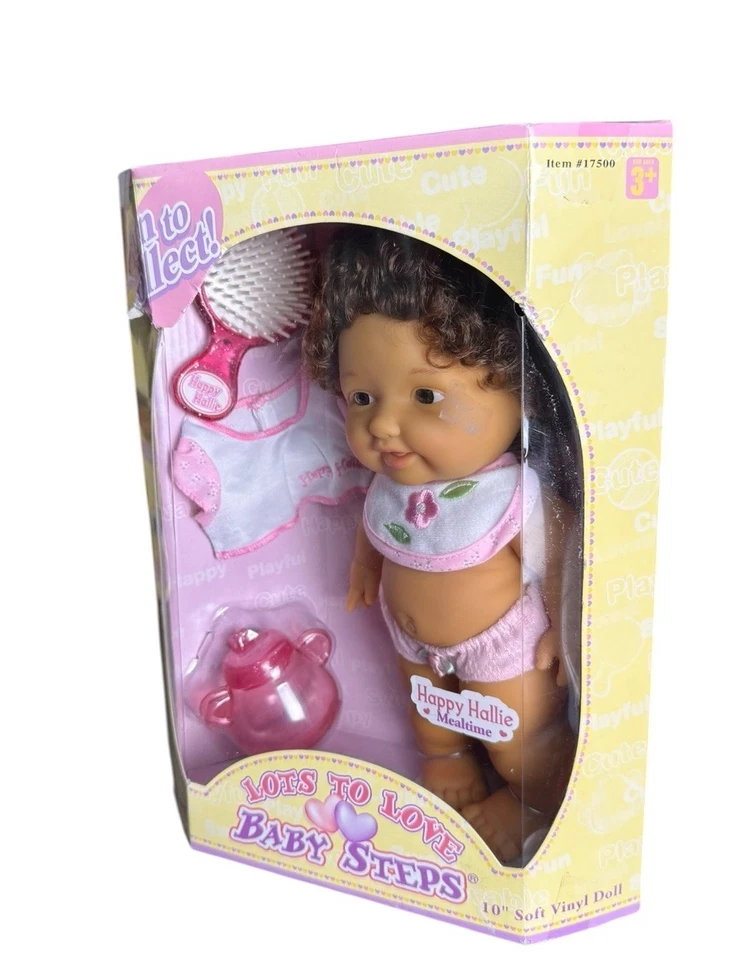 Berenguer Lots To Love Baby Steps Happy Hallie Doll 10” JC Toys 2005 New In Box - Image 2 of 4