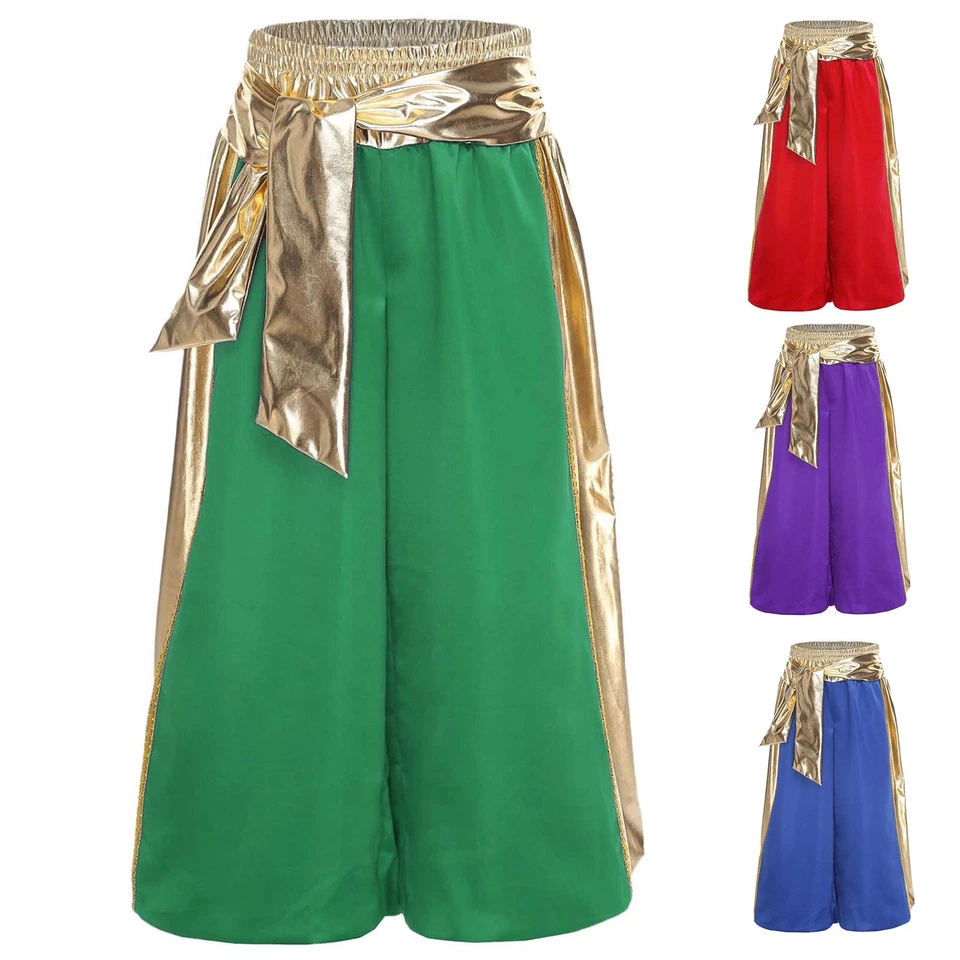 Pantalones harén sueltos informales holgados deportivos pantalones de baile pantalones príncipe árabe para niños Foto 2 de 3