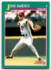 1991 Score Jose DeJesus Philadelphia Phillies #623