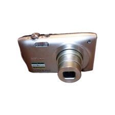 Good Nikon COOLPIX S3200 16.0MP Digital Camera Silver Compact with SD Card