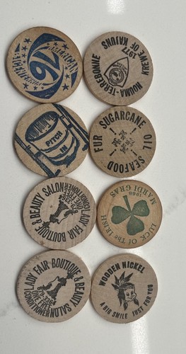 Doubloons in legno nichelato anni 60-70 Krewe Of Cajun Houma Terrebonne La. Martedì Grasso - Foto 5 di 10