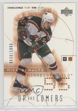 2001 Upper Deck Challenge for the Cup Up and Comers /1000 Nick Schultz #112 v5j