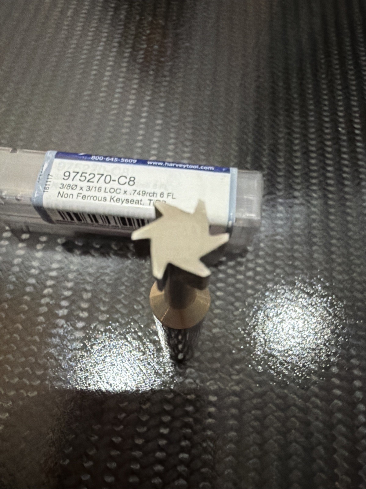 Harvey Tool Keyseat Cutter Mill 3/8 X 3/16 For Non-Ferrous Materials 975270-C8