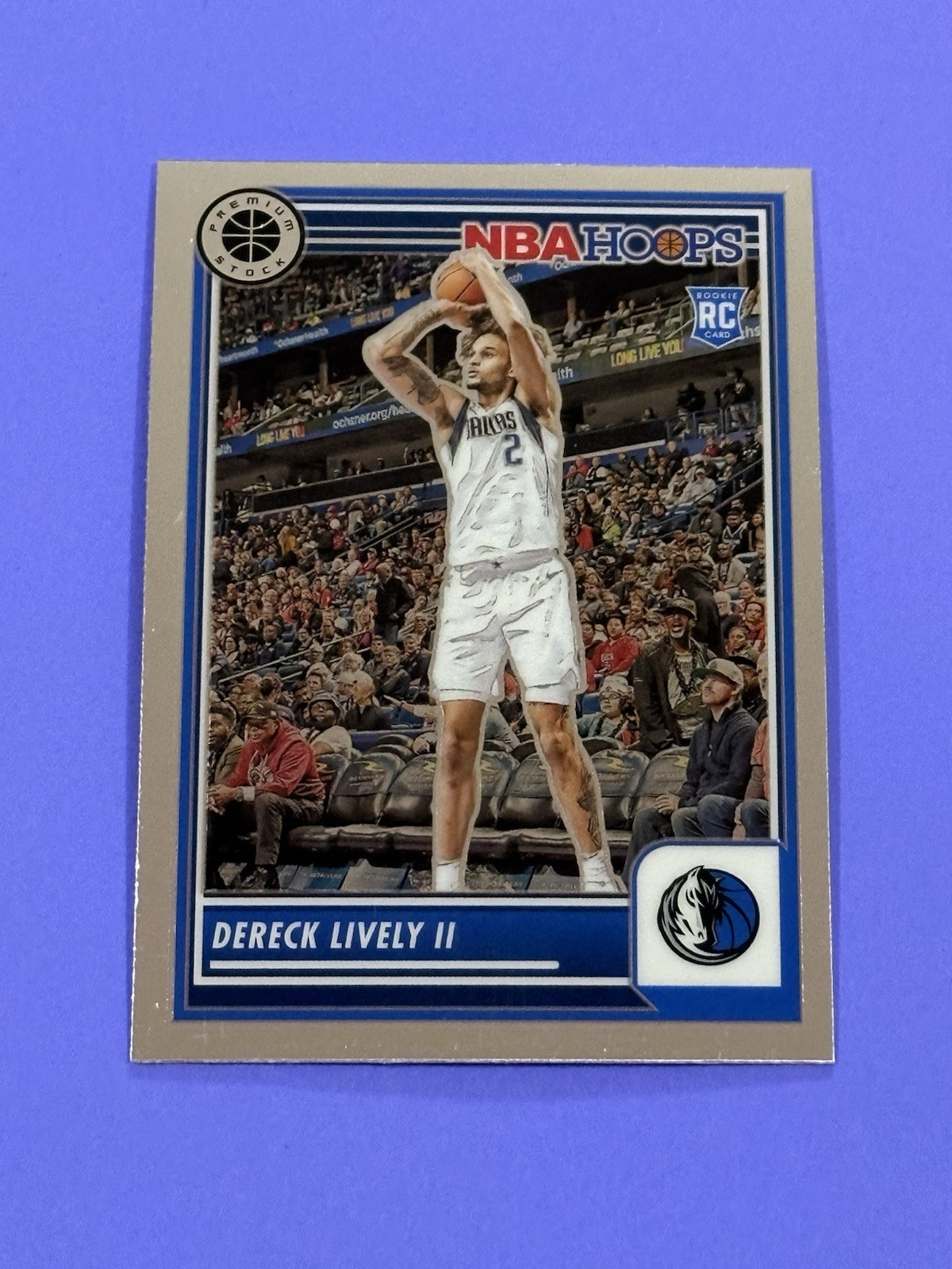 2023-24 Panini NBA Hoops Premium Stock Dereck Lively II Rookie #253 Dallas RC (Z