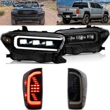 Vland Full Led Headlights& Full Led Tail Lights For 2016-2023 Toyota Tacoma