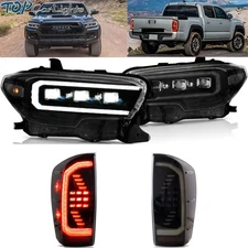 VLAND Full LED Headlights& Full LED Tail Lights For 2016-2023 Toyota Tacoma