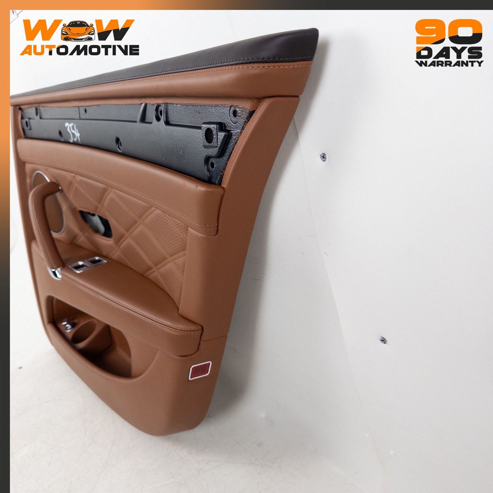 14-19 BENTLEY FLYING SPUR REAR RIGHT INTERIOR DOOR PANEL TRIM ASSEMBLY OEM