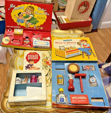 3 MY MERRY PLAYSETS LOT DOLLY'S FACIAL KIT RISE N SHINE DIAPER CLOSET