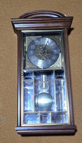 Vintage Ansonia Goldmedaillon Wanduhr Modell Nr. Viertelstundengong 1166 C