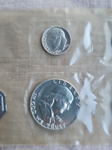 1961 PROOF SET ORIGINAL 5 Coin U.S. Mint Flat Pack Proof Set - 第 3/8 張圖片